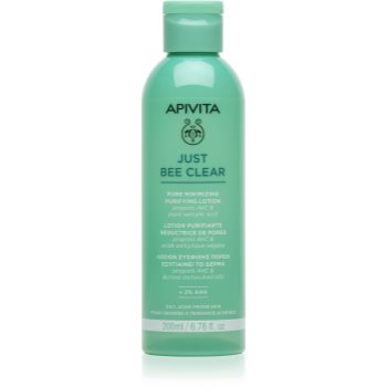 Apivita Just Bee Clear Pore Minimizing Lotion Îngrijire pentru pori dilatati si puncte negre - imagine 2